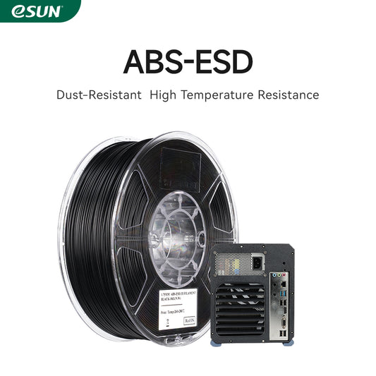 Filamento eSUN ABS-ESD negro-1