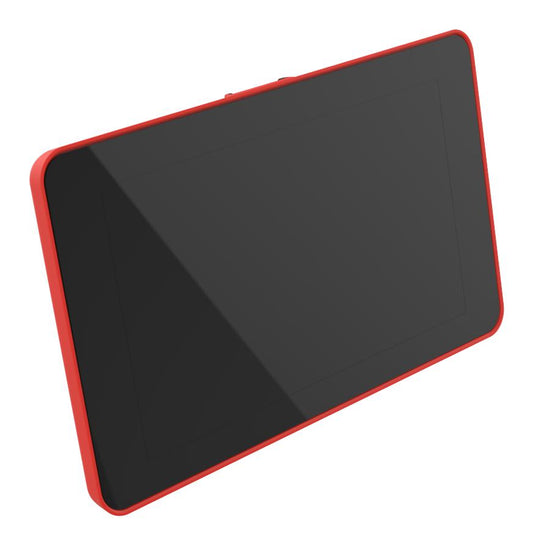 Carcasa de plástico para Raspberry Pi 4 y pantalla touch de 7" - rojo-2