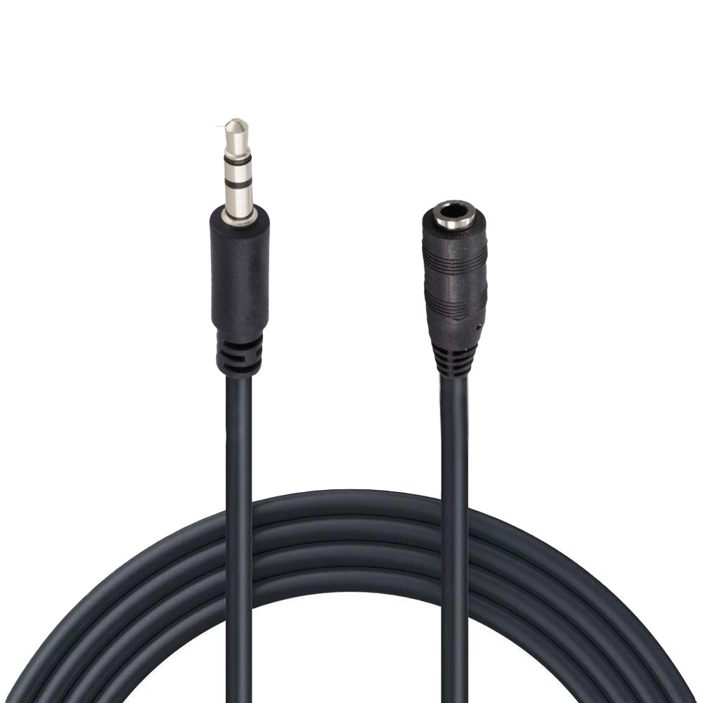 Cable de audio de 3.5 mm hembra a 3.5 mm macho estéreo de 3.6 m-1