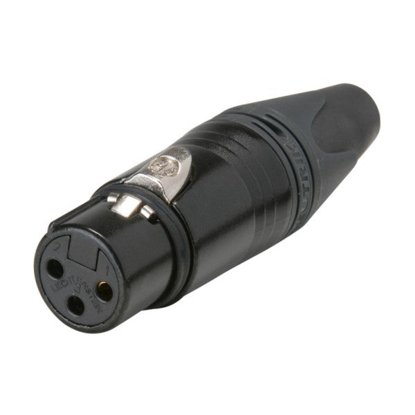 Conector Neutrik XLR hembra, negro-1