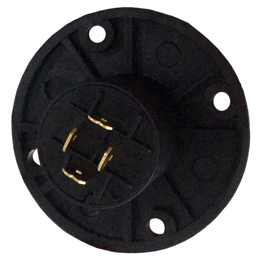 Conector TMC Speakon hembra de 4 vías de pines dorados, redondo para chasis-2