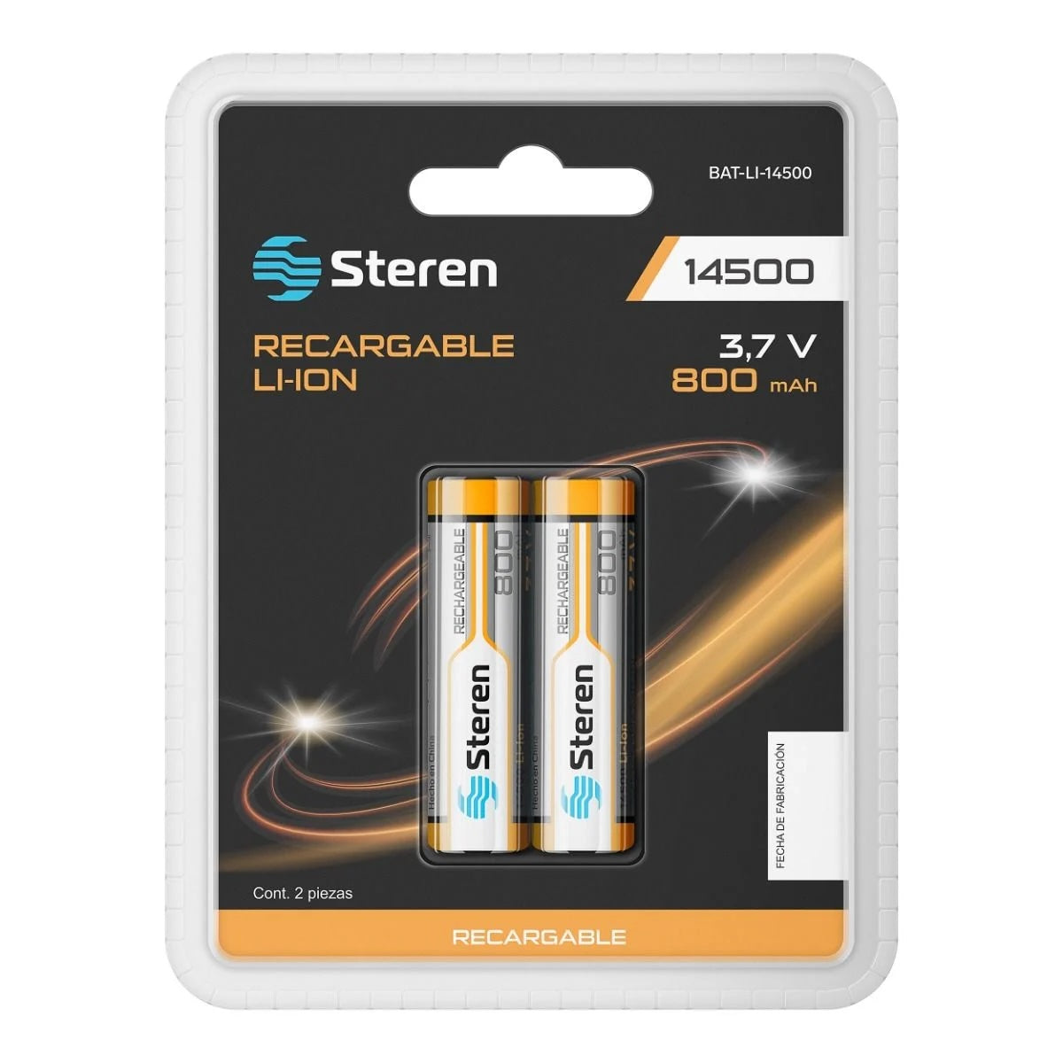 Bateria recargable Li-ion 14500 800 mah - 2 unidades-1