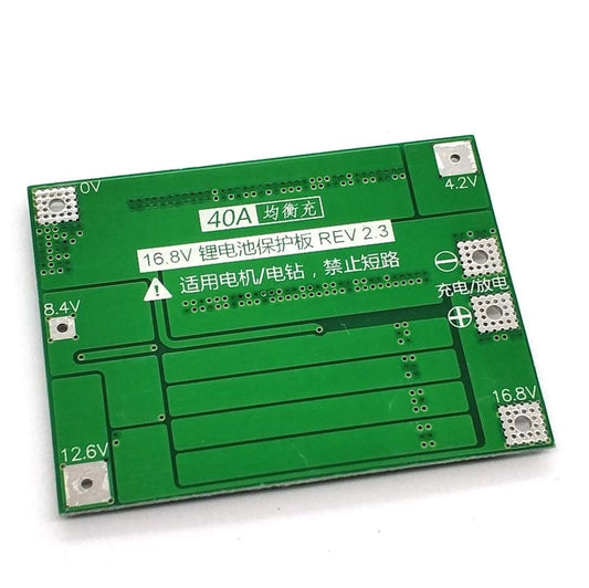 Módulo protector de baterías BMS 4S 40A con balance de carga-2
