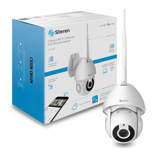 Cámara Steren para exterior Wi-Fi / Ethernet Full HD robotizada con seguidor de movimiento-2