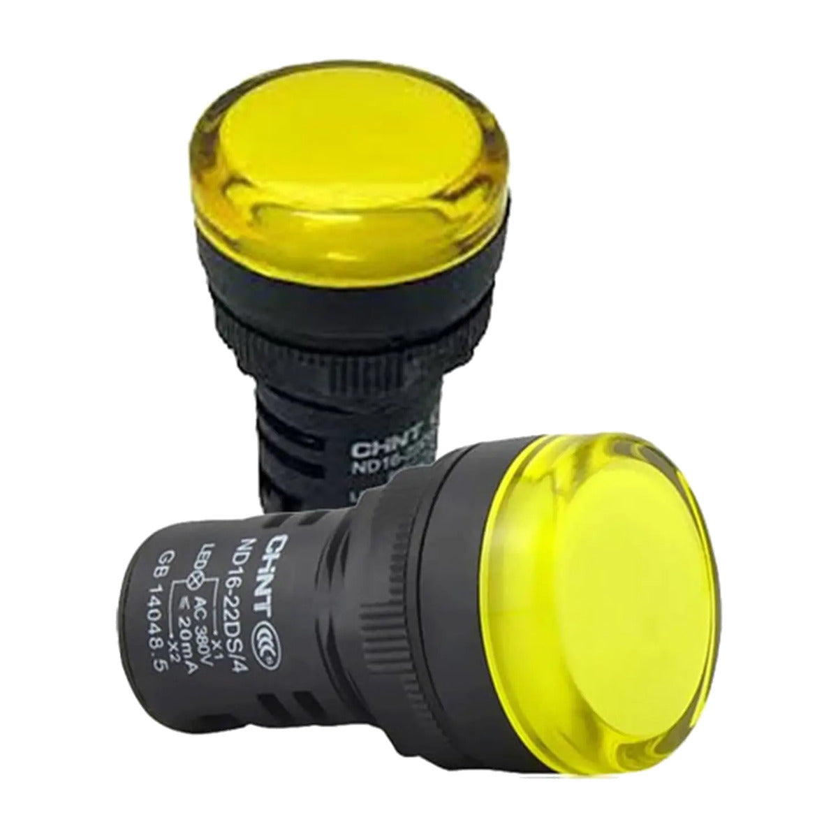 Luz piloto LED Chint amarillo de 22mm 220 V ND16-22DS/4-1