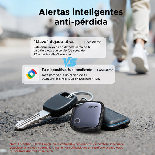Localizador para Android o iOS UGREEN CM916 - 4 piezas