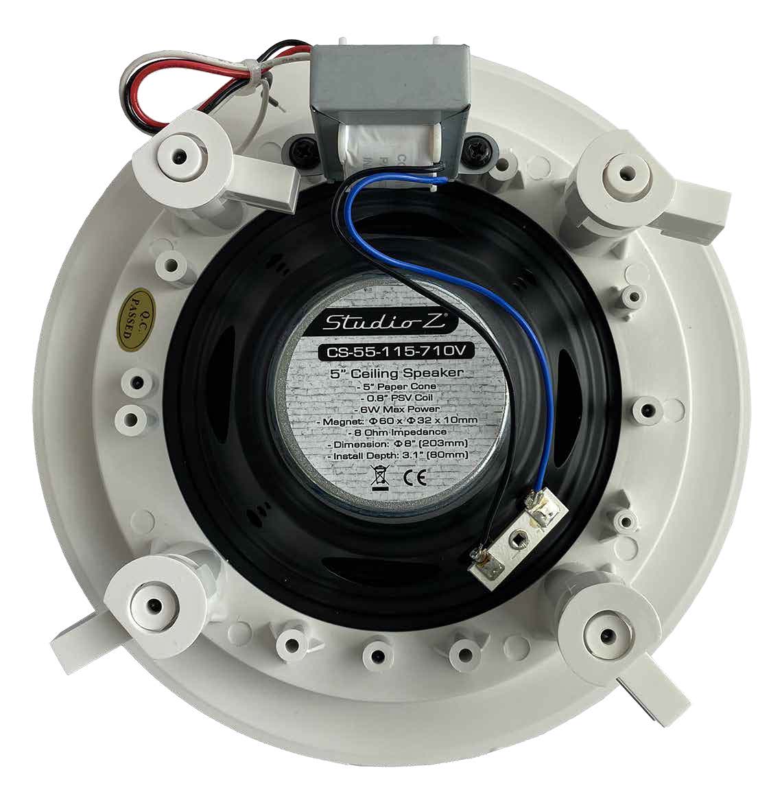 Bocina ambiental de techo N.A. 5″ 6W de 70/100V-3