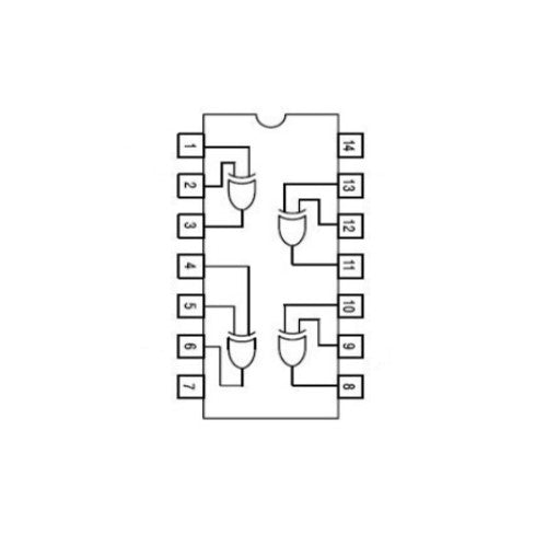 Compuerta XOR SN74HC86N - original Ti-2