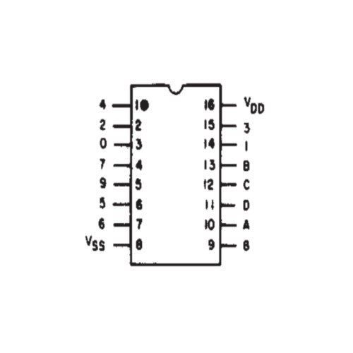 Latch tipo D CD4042BE - original Ti-2