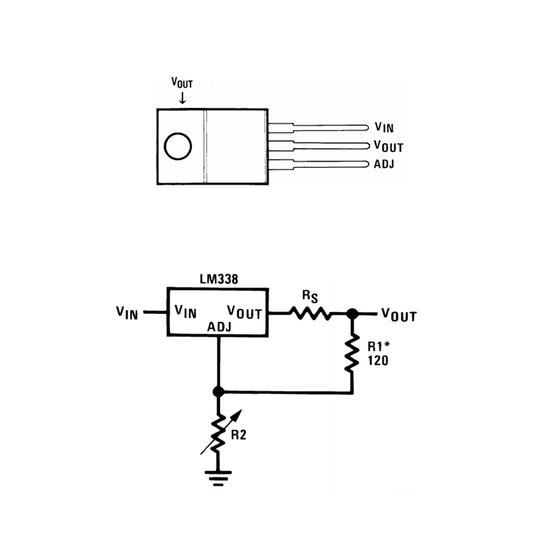 Regulador de voltaje variable LM338T-2