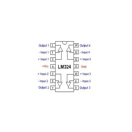 Amplificador Operacional LM324N - original Ti-2