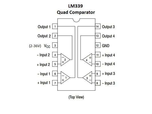 Amplificador Operacional LM339N - original Ti-2