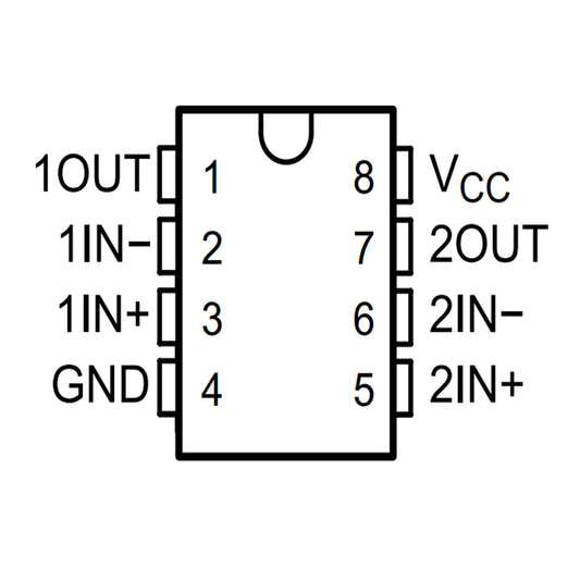 Amplificador operacional LM393P - original Ti-2
