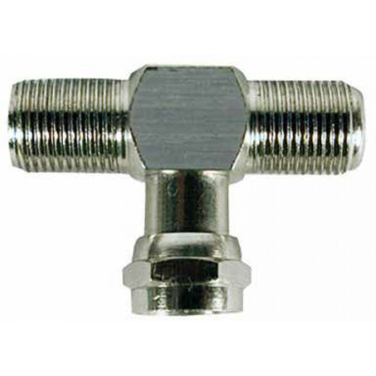 Conector N.A. de coaxial en T, 2 hembras y 1 macho-1