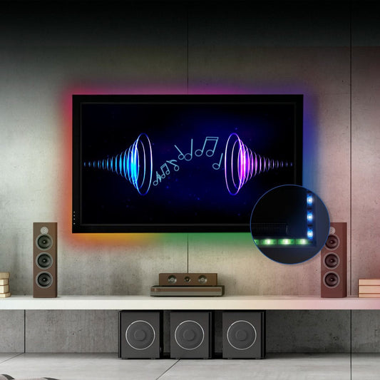Tira LED multicolor RGB audiorítmica de 2 m-2