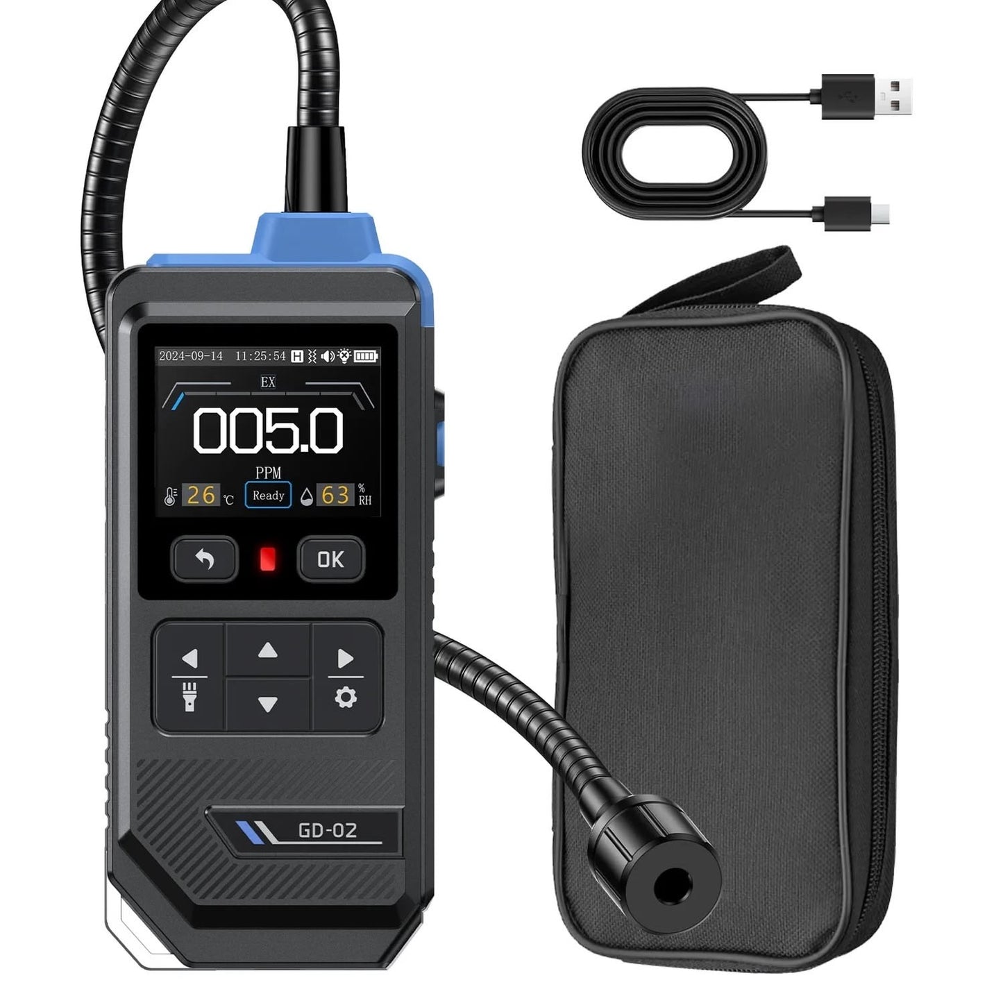 Detector de gases inflamables Fnirsi GD-02-9