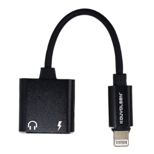 Adaptador de Lightning macho a Lightning y 3.5mm hembra-2