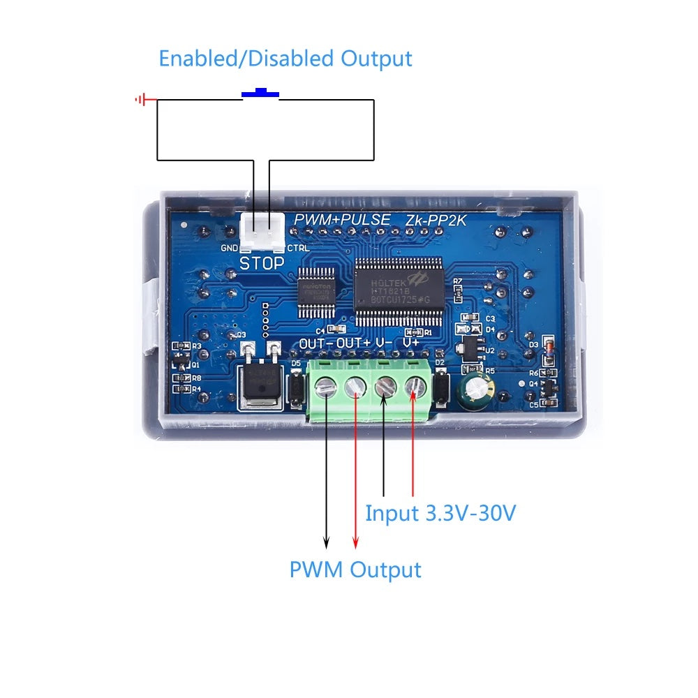 Módulo ZK-PP2K generador de señal PWM de 8A-2