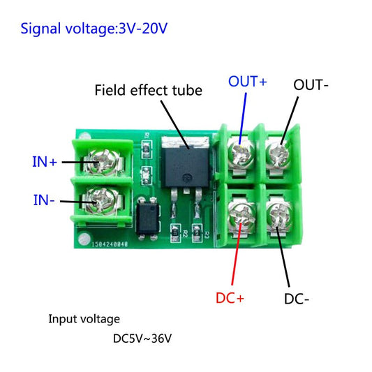 Módulo de MOSFET F5305S con optocoplador-2
