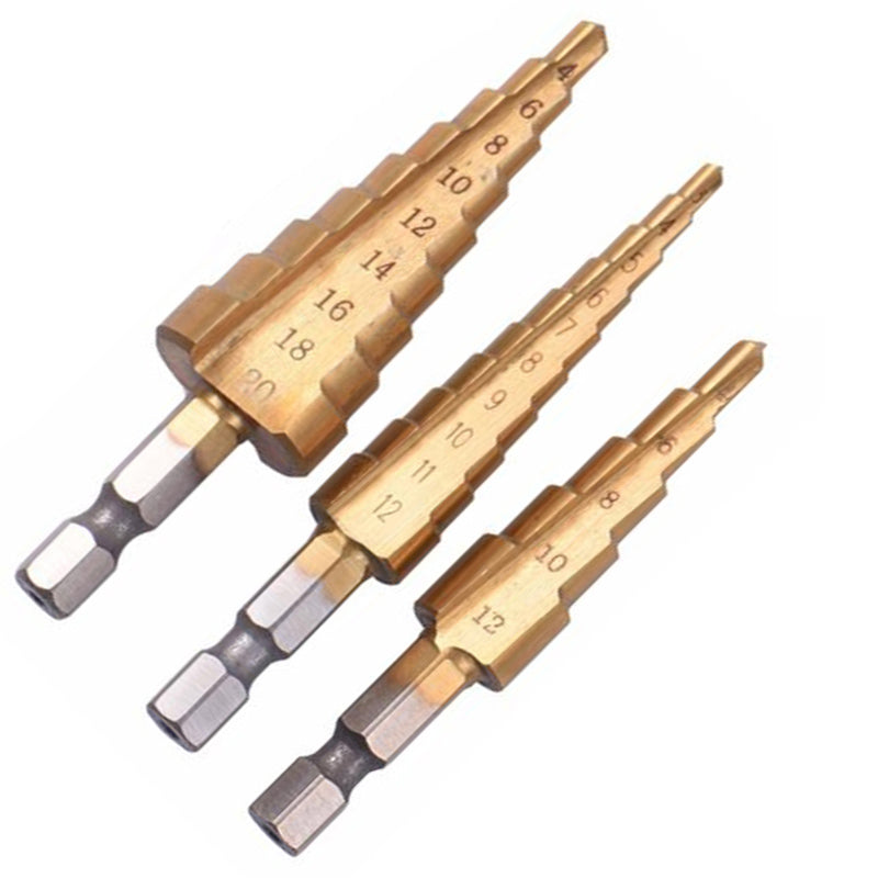 Kit de brocas escalonadas, 3 piezas-1