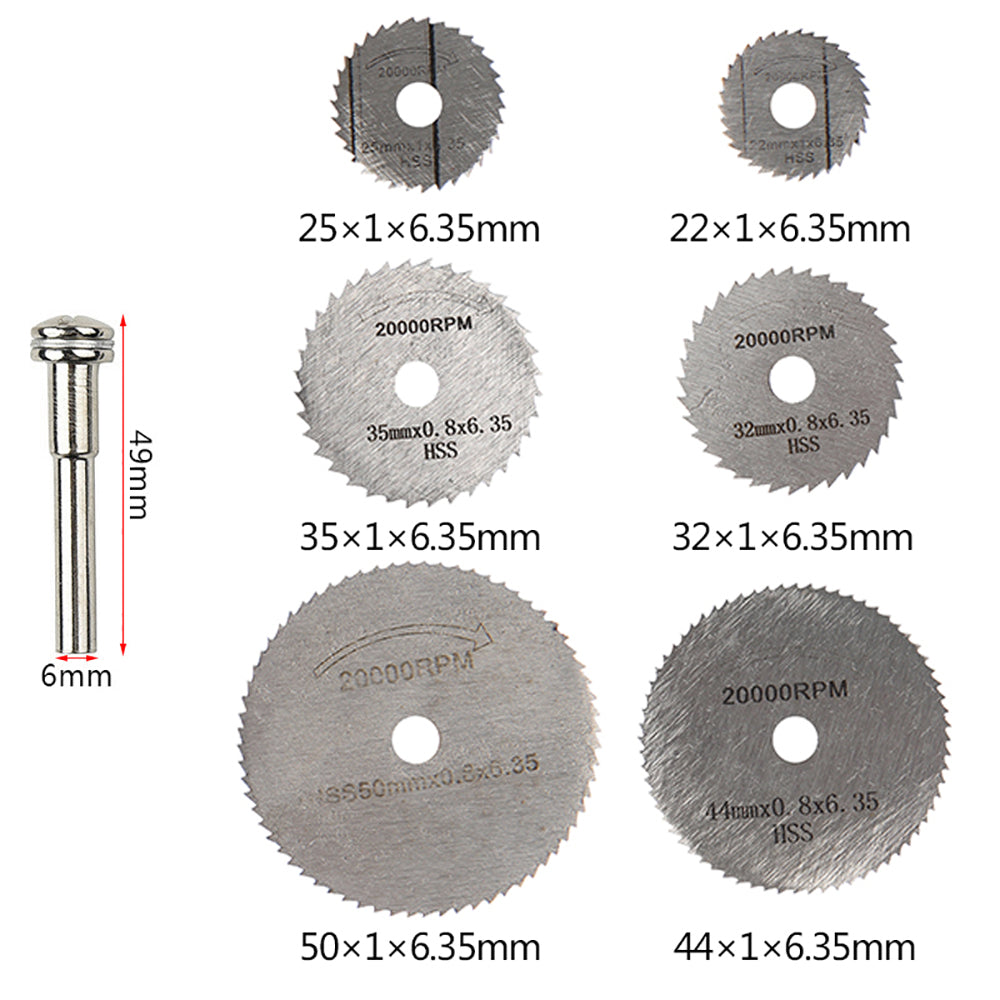 Discos de HSS para mototool - 6 discos-2