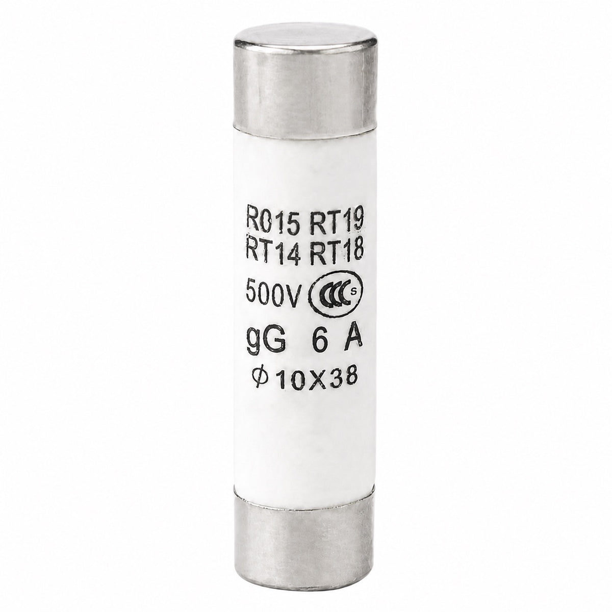 Fusible rápido cerámico de 6A 10x38 mm-1