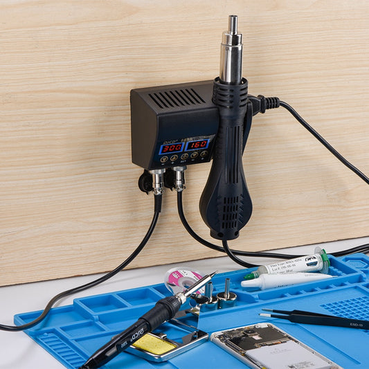 Estación de soldadura y aire caliente JCD 8898 con adaptador para pared-2