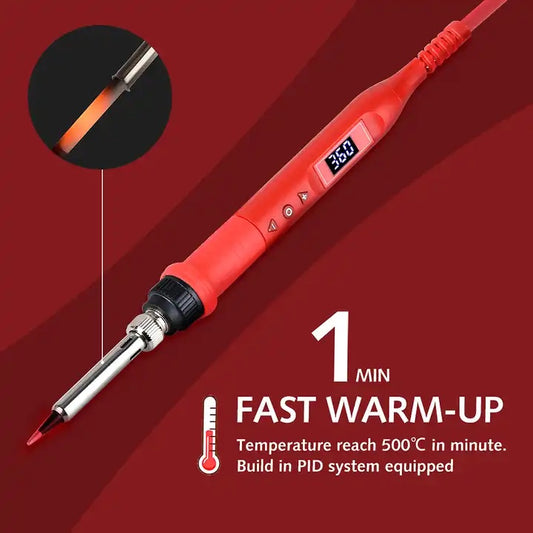 Cautín con temperatura variable y pantalla de 80W JCD 908U-2