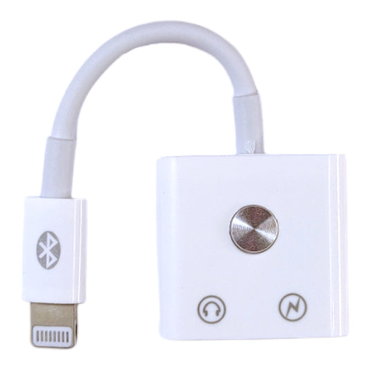 Adaptador de Lightning macho a Lightning y 3.5mm con botón-2