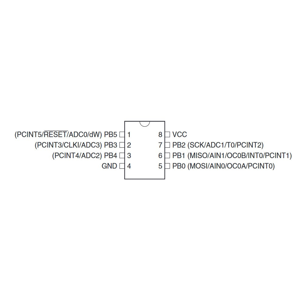 Microcontrolador ATTINY13A-PU-2
