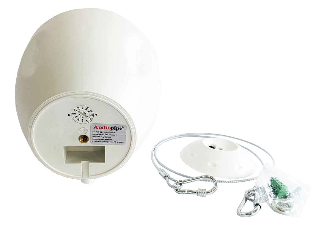 Bocina ambiental colgante Audiopipe 5.25″ de 8 ohms o 70V-2