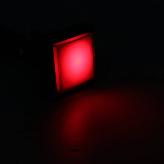 Pulsador arcade cuadrado 25mm LED PBS-31 - rojo-2