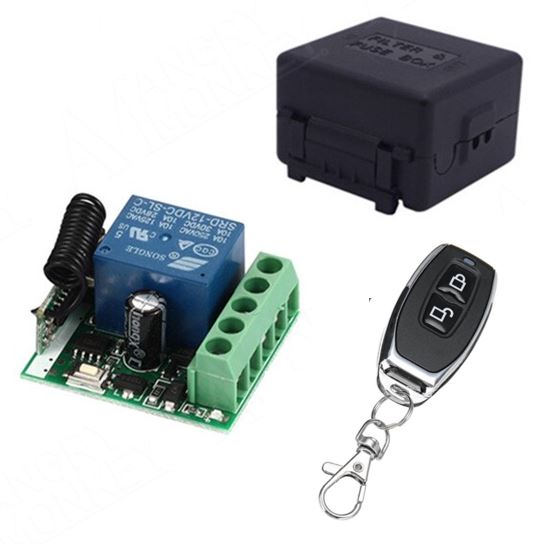 Módulo RF de control remoto y relé 12V de 1 canal-1