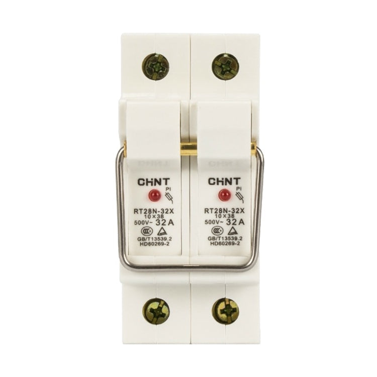 Portafusible Chint para riel din de 2 polos-1