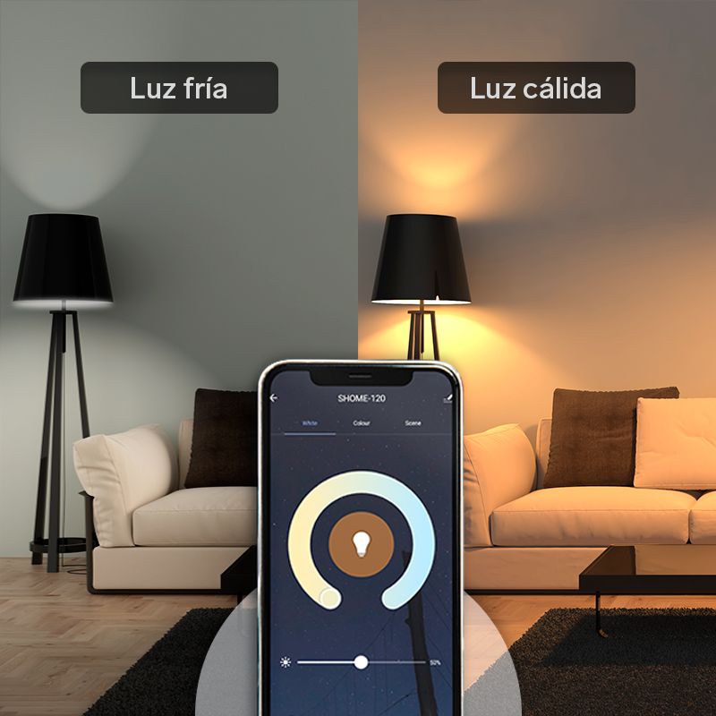 Bombilla LED inteligente Steren Wi-Fi, de colores 10W-4