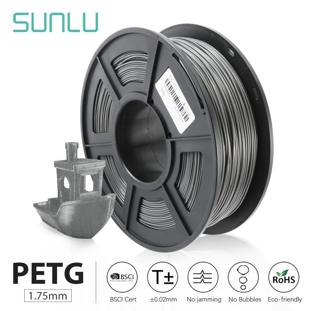Filamento SUNLU PETG gris