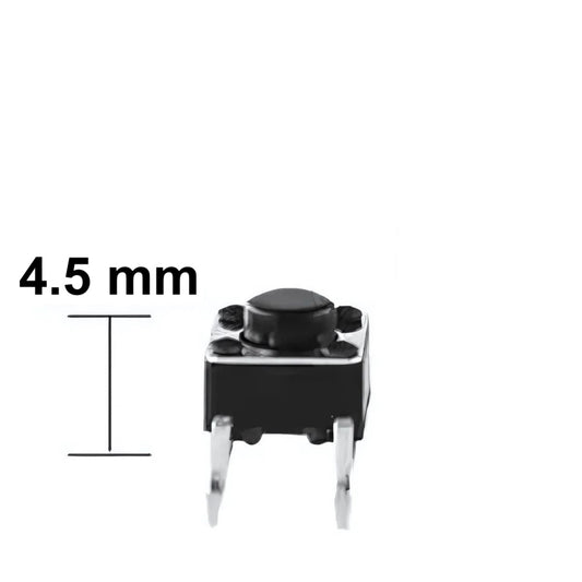 Pulsador de PCB NA de 4 pines de 6 x 6 x 4.5 mm-2