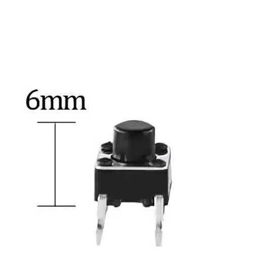 Pulsador de PCB NA de 4 pines de 6 x 6 x 6 mm-2