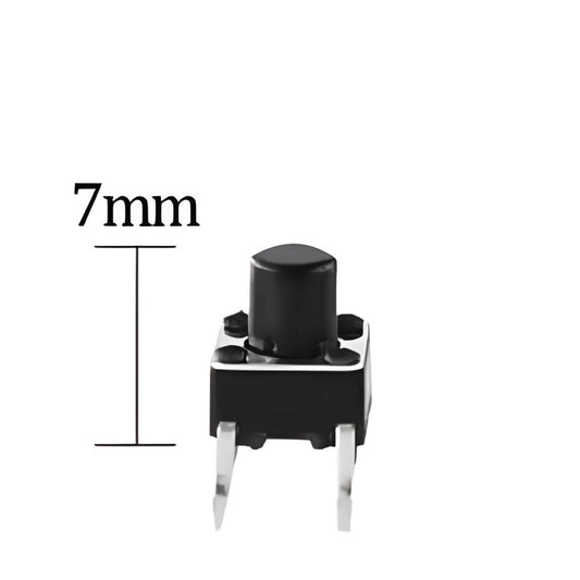 Pulsador de PCB NA de 4 pines de 6 x 6 x 7 mm-2