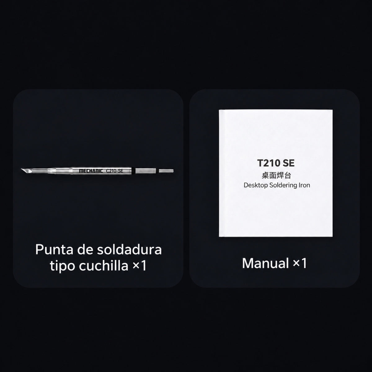 Estación de soldadura digital Mechanic T210 SE de 50W-10