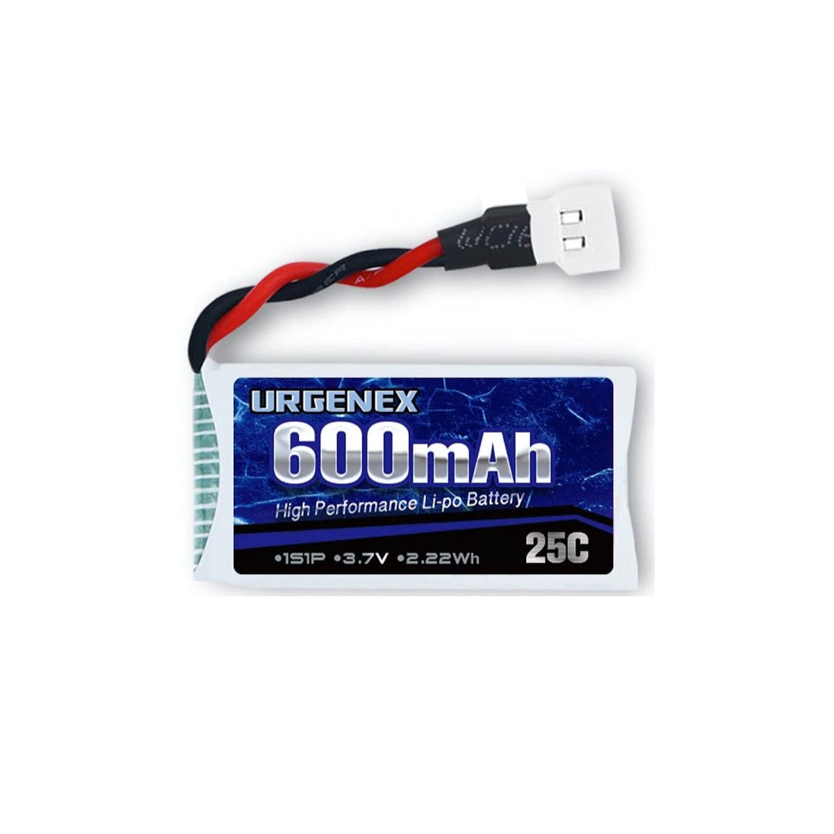 Batería LIPO Urgenex de 3.7V 600 mAh a 25C-1