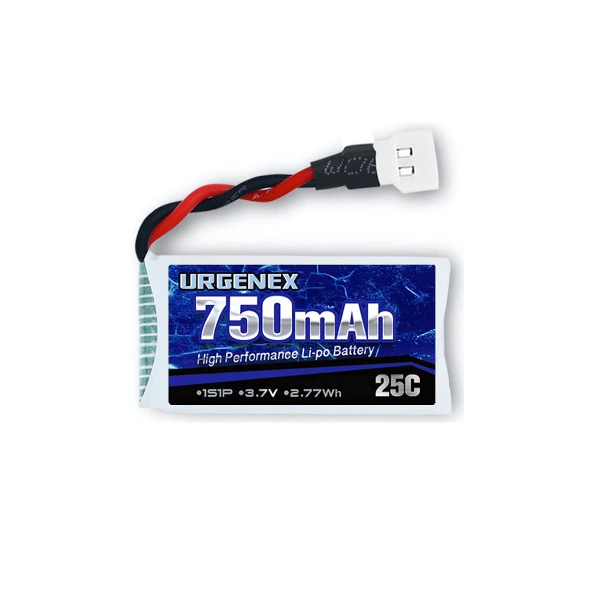 Batería LIPO Urgenex de 3.7V 750 mAh a 25C-1