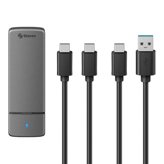 Adaptador de USB-C para SSD M.2 SATA o NVME-2