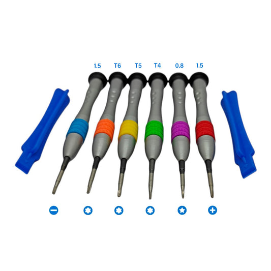 Set de desarmadores grises Welsolo VS-6A-2 8 en 1-2