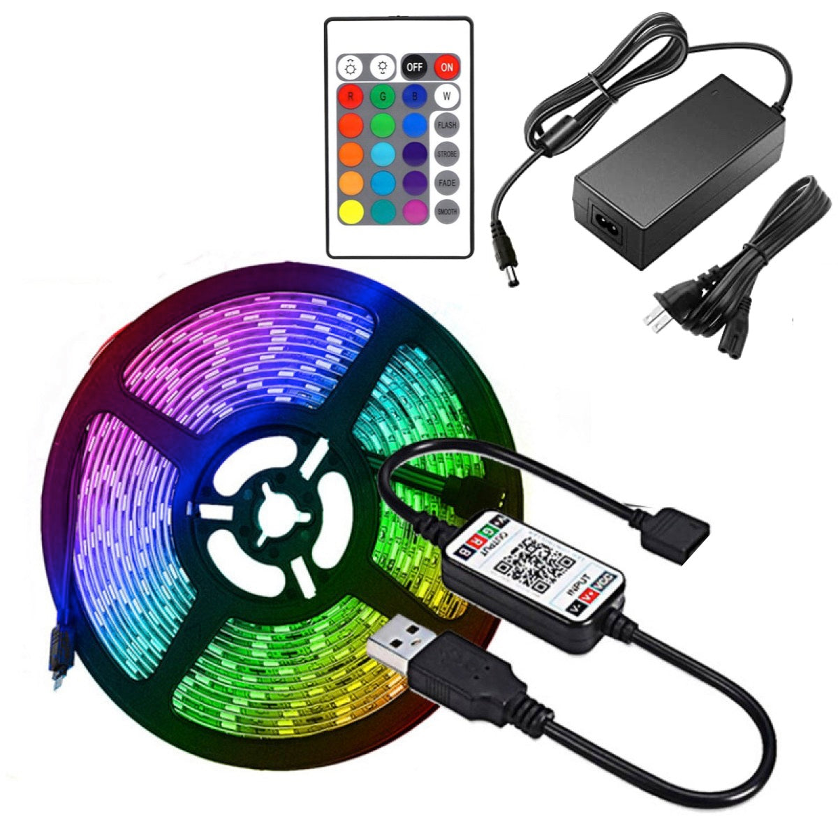 Tira LED RGB 5050 de 5m-1