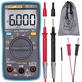 Multímetro ZOYI ZT-102 autorango con medidor de temperatura-2