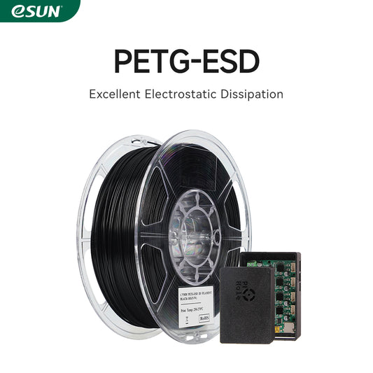Filamento eSUN PETG-ESD negro-1