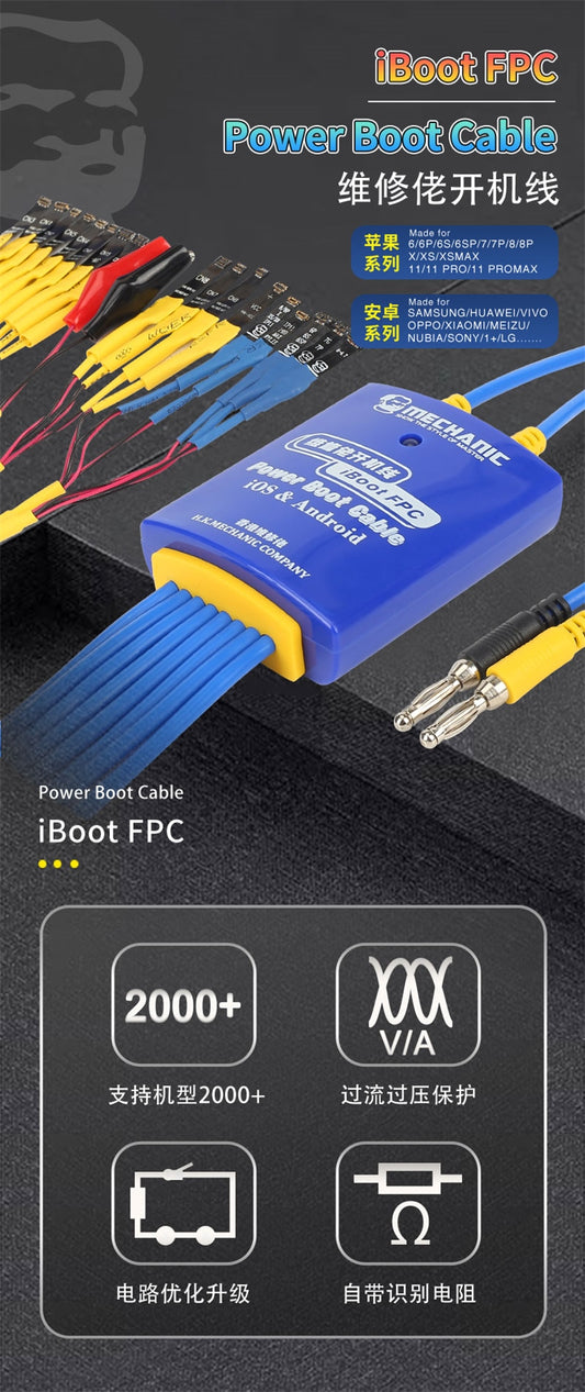 Cable de prueba de alimentación Mechanic iBoot FPC para iPhone y Android-2