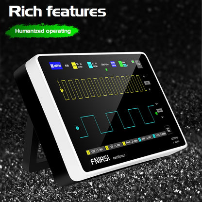 Osciloscopio portátil touch de 100 MHz y 2 canales Fnirsi 1013D-3