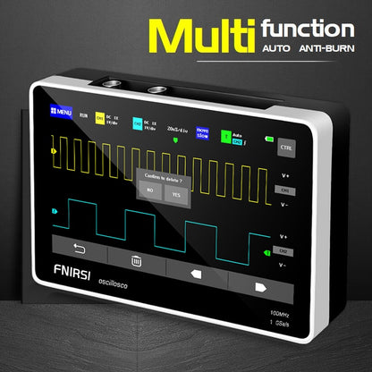 Osciloscopio portátil touch de 100 MHz y 2 canales Fnirsi 1013D-4
